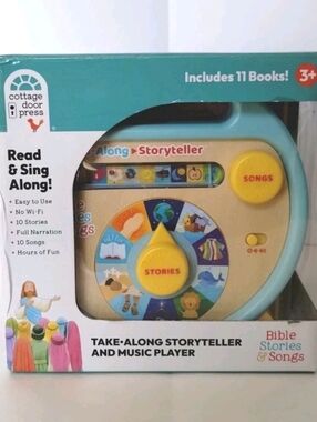 Bible Stories & Songs Take-Along Storyteller Music Player Cottage Door Press 3+
